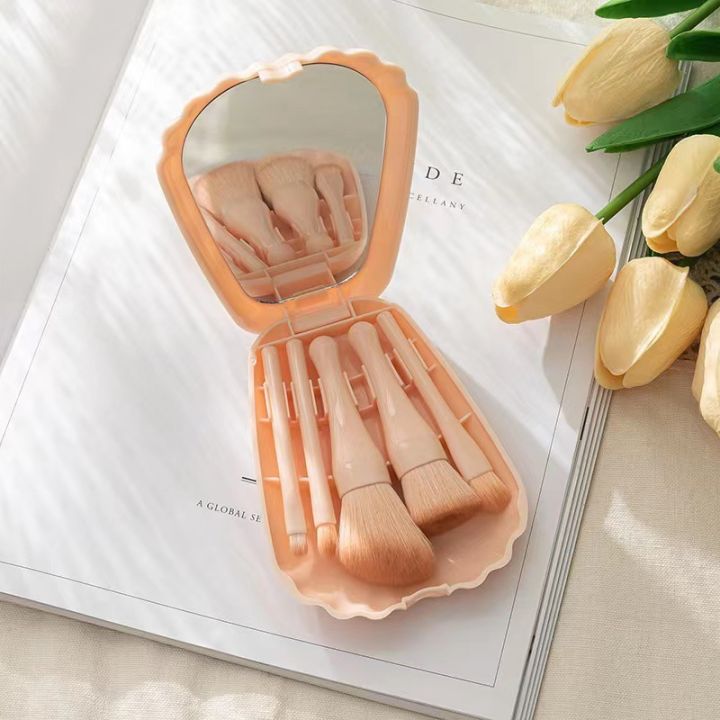 Makeup%20Brush%20Set%20With%20Mirror,%20Portable%20Home/Travel%20Use,%20Eye%20Shadow,%20Highlighter,%20Foundation%20-%20Image%205