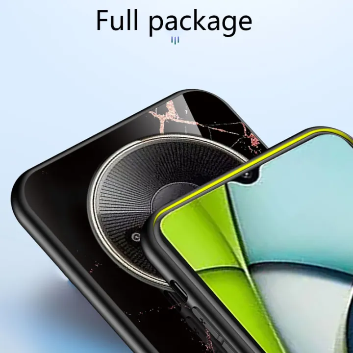 Biruiqu%20For%20Redmi%20A3X%20Shockproof%20Fashion%20Marble%20Tempered%20Glass%20Back%20Case%20Cover%20-%20Image%207