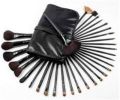 Professional makeup brush set with bag (24 pieces).