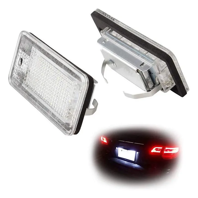 Car LED License Number Plate Light Lamp White for -Audi A3 S3 8P - Main Image