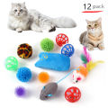 Cat Toys Mouse Shape Balls Foldable Cat Play Tunnel Kitten Tower Funny Cat Tent Pet Supplies for Indoor Cats.