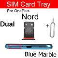 Sim Tray SD Card Tray Holder Card Compatible with OnePlus Nord 2 Nord N10 N20 N100 N200 N300 Nord CE CE2 5G With Sim Ejector Pin Replacement Part. 
