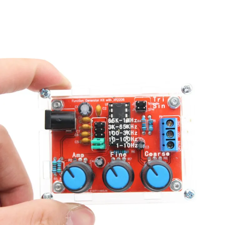 KOGEEK XR2206 High Precision Function Signal Generator Sine/Triangle/Square Output 1Hz-1MHz Adjustable Frequency Amplitude - generator