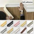 3D Foam Wall Edge Strip Stickers Self-Adhesive Waterproof Baseboard Corner Waist Line Sticker Wallpaper Border Decoration. 