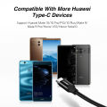 (New) 6A 100W aluminum shell nylon type C fast charger USB cable for Huawei P40/P40 Pro/P40 Pro / P30 pro/P10/P10 pro/P20 // Mate 10/mate 20 pro/mate 30/V10/V20 supercharge USB C cable. 