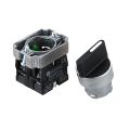 22mm Latching 2 NO 3-Position Rotary Selector Select Switch ZB2-BE101C Black.