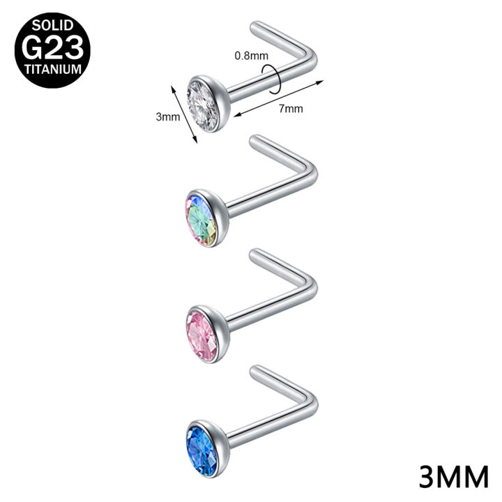 ZS%203-4pcs/lot%20G23%20Titanium%20Nose%20Piercing%20Set%202/3MM%20Round%20CZ%20Crystal%20Nose%20Studs%2020g%20Screw%20Bone%20L-Shaped%20Nostril%20Piercing%20Jewelry%20-%20Image%206