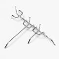 5Pcs Grid Wall Mesh Display Hooks Retail Shop Peg Goods Shelf Panel Pegboard Hooks Home Storage Hang Fits Workshop Hook Arm Rack.