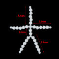 Movable Skeleton joint toy 10CM plush doll toy skeleton joint with sound 7MM. 