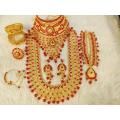 Wedding Gold Plated Jewellery Full Set-Indian.