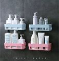 Bathroom Shelves Wall Mounted Plastic 1 pic - Toothbrush Holder. 