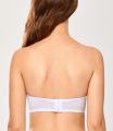 DOBREVA Women's Lace Strapless Bra Plus Size Underwire Unlined Multiway Balconette Bras.