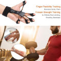 1 Piece Finger Gripper Guitar Finger Exerciser Hand Strengthener Hand Trainer Rehabilitation Training Equipment Black. 