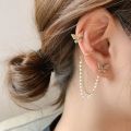 Earrings - Trendy Fashionable Korean Elegant Cute Rhinestone Butterfly Pearl Stud Earrings for Girls Simple Stylish Fashion - Earring for Women New Collection. 