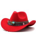Western Grassland Hat Tibetan Ethnic Style Sunshade Cowboy Hat Men and Women Knight's Cap Tourist Hat Tibetan Top Hat. 