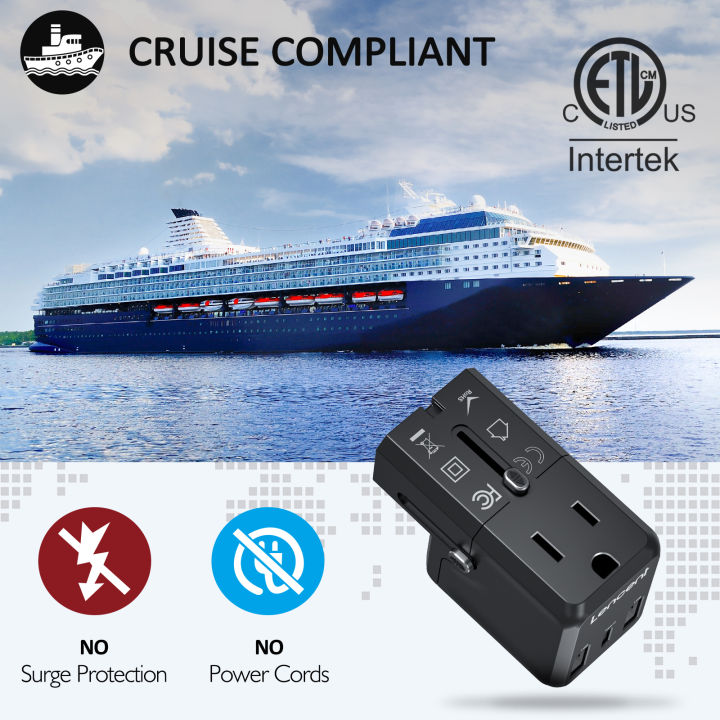 LENCENT%20All-in-One%20Charger%20Universal%20Travel%20Adapter%20with%201%20Outlet%203X%20USB%20International%20Power%20Converter%20for%20220+%20Countries%20Pakistan,UK,%20USA,%20Australia,%20Europe%20USA%20Plug%20Adapter,%202300W%20Cruise%20Ship%20Approved%20-%20Image%207