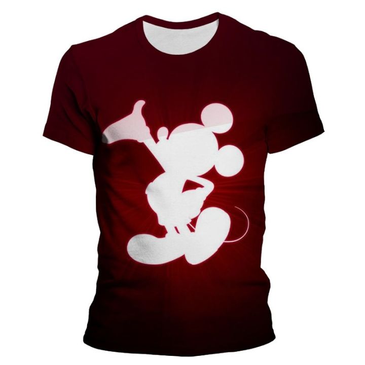 Disney%20Mickey%20Mouse%20Mickey%20Cartoon%203D%20Printing%20Harajuku%20Style%20Men's%20T-shirt%20Men's%20Oversized%20T-shirt%20Loose%20Ton%20Children's%20T-shirt%20-%20Image%205