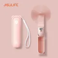 JISULIFE F8X Mini Fan Portable Fan 4800mAh Rechargeable Fan with Power Bank and Flashlight Function. 