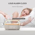 COSLUR S29 Bluetooth Speaker 2500Mah Battery Supports 15W Wireless Charging Digital Clock Display Night Light Alarm Clock.
