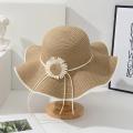 New Grass Knitted Hat for Spring Summe Sunflower Design Sunshade Hat for Outdoor Vacation Sun Protection UV Protection Sun Hat.