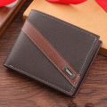 Men Short PU Leather Wallet Multi-Slot Coin Pocket Credit ID Card Holder Wallet.