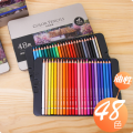 Deli 6567 color lead color pencil iron box 48 Color. 