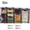 Food Storage Kitchen Containers Plastic Box Jars for Bulk Cereals Kitchen Organizers for Pantry Organizer Jars With Lid Home Set.