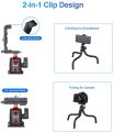 Ulanzi MT-11 Portable Octopus Tripod 2 in 1 Foldable Phone Clip Magic Arm Quick Release Plate With Cold Shoe Mount Clamp Holder. 