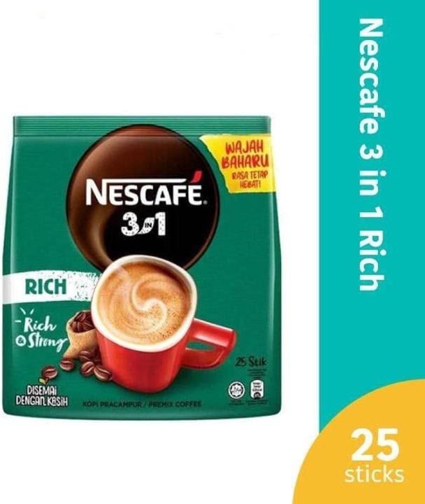 Nescafe 3in1 Rich & Strong Premix Coffee (18g X 25stik) 450G