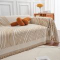 insWind Anti-Scratching Sofa Slipcover Abstract Lines Wavy Stripes Cover Four Seasons Universal Full Covered All-Inclusive Sofa Cover. 