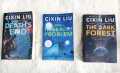 Remembrance of Earth's Past Series (The Three-Body Problem, The Dark Forest, Death's End) by Liu Cixin. 