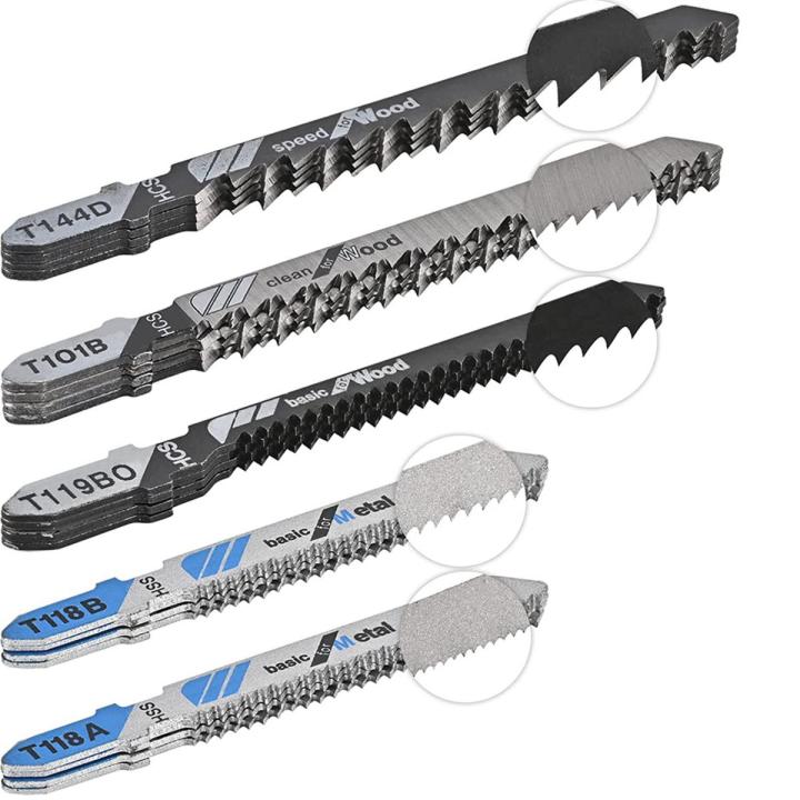 20 PCS Jigsaw Blades Set Replacement Jig Saw Blades Set for Cutting Wood and Metal
