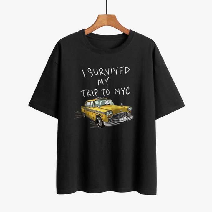 Tom%20Holland%20Same%20Style%20Tees%20I%20Survived%20My%20Trip%20To%20NYC%20Print%20Tops%20Casual%20100%25Cotton%20Streetwear%20Men%20Women%20UniFashion%20T%20Shirt%20-%20Image%202