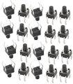 Push Button Switch with Round Cap or without Cap,  Micro switch button (20 Pcs). 