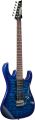 Ibanez GRX 6 String Solid-Body Electric Guitar, Transparent Blue Burst, Full (GRX70QALTBB). 