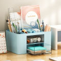 Drawer Pen Holder Storage Box Cute Children Boys Primary School Students Desktop Stationery Storage Box Multifunctional Large Capacity. 