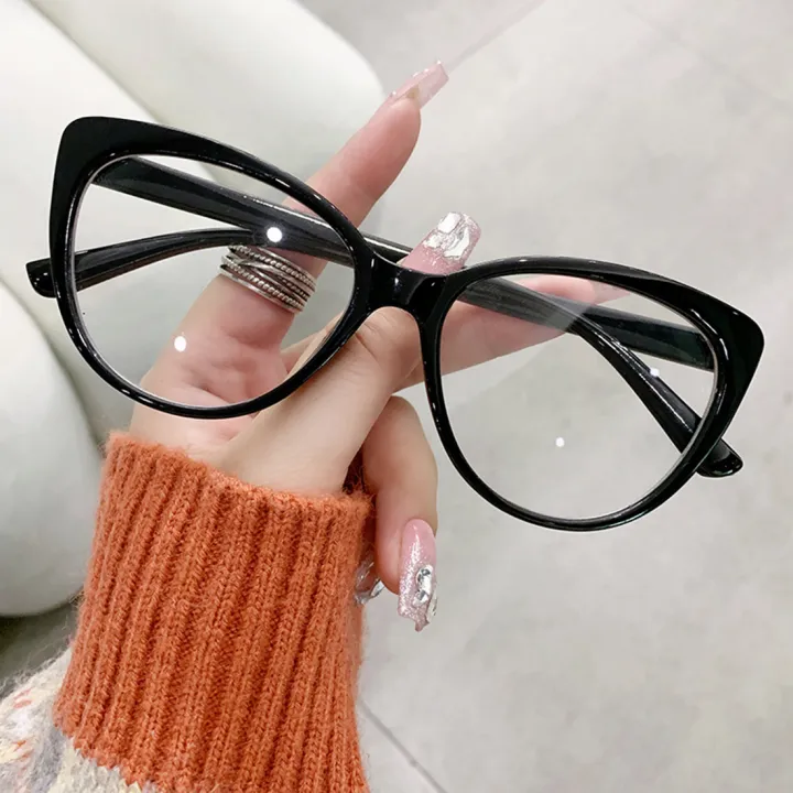 Women%20Retro%20Anti-Blue%20Light%20Cat%20Eye%20Frame%20Glasses%20Vintage%20Computer%20Eye%20Production%20Eyeglasses%20Classic%20Plain%20Spectacles%20-%20Image%204