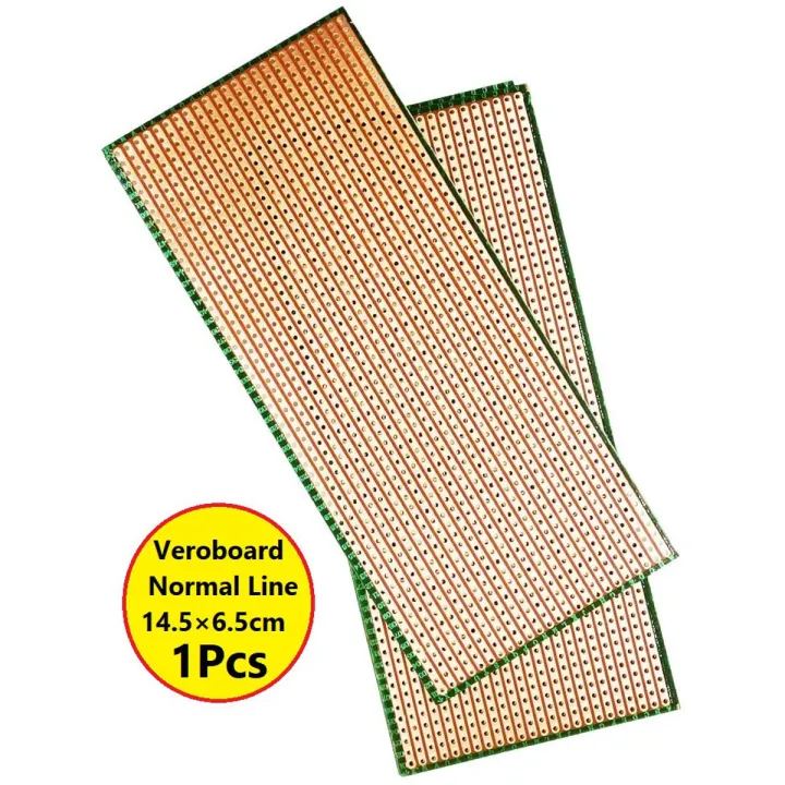 Veroboard Normal Line 14.5×6.5cm Stripboard PCB Printed Circuit Board For Prototyping Designing Weld Soldering Arduino DIY
