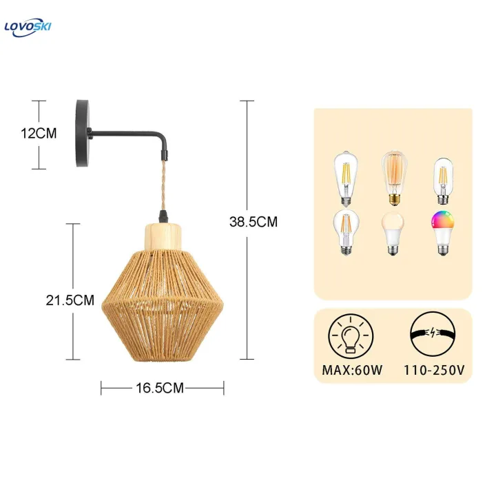 Rattan%20Wall%20Sconce%20Wall%20Lamp%20Wall%20Light%20for%20Reading%20Living%20Room%20Farmhouse%20-%20Image%205