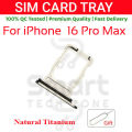 Apple iPhone 16/16 Pro/16 Pro Max Sim Tray Slot with Sim Ejector Pin Replacement Part. 