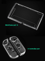 【Pre-order】 DATA FROG TPU Soft Transparent Protective Case Frame Protector For Nintendo Switch Oled Game Console Accessories. 