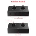 【Shop the Latest Trends】 4 Port Audio Switch, 3.5mm Audio Switcher, Stereo AUX Audio Selector, 4 Input 1Output/1Input 4 Output Audio Switcher Box. 