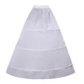 Women Crinoline Petticoat 3 Hoops Skirt Elastic Half Slip A Line Underskirt for Wedding Ball Gown Bridal Dress. 