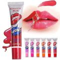 wow Flower Color Change Lip Balm Moisturize Pink Lips makeup accessories-6 Pcs. 