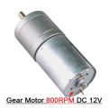 25GA370 800RPM GEAR MOTOR 12V 800RPM 25GA370 Low Speed High Torque DC 12V Gear Motor Micro Gear Boxed Motor For Robot Car Toy 3D Printers Parts .