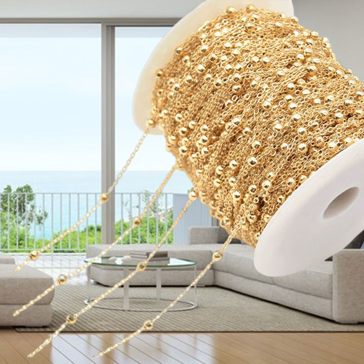 Ball%20Chain%20Ball%20Bead%20Chain%20for%20Home%20Jewelry%20Finding%20Bracelet%20Necklace%20Decoration%20-%20Image%204