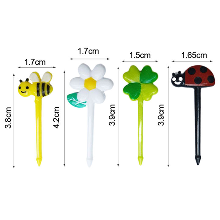 8Pcs%20Cute%20Cartoon%20Bees%20Fruit%20Forks%20Child%20Plastic%20Household%20Dessert%20Cake%20Forks%20-%20Image%203