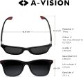 Sunglasses with Polarised Lenses I Stylish Black Glasses in Retro Look I Protection Against Intense Sunlight (UV400) I Reinforced & Lightweight TR90 Frame. 