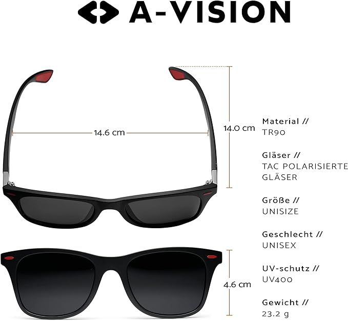 Sunglasses%20with%20Polarised%20Lenses%20I%20Stylish%20Black%20Glasses%20in%20Retro%20Look%20I%20Protection%20Against%20Intense%20Sunlight%20(UV400)%20I%20Reinforced%20&%20Lightweight%20TR90%20Frame%20-%20Image%204