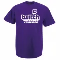 Personalised Twitch Tv Gaming Men T-Shirt Huikoo High Quality 100% Cotton Stream Live Viral Fans Tee Unisex Fathers Day Kid Gift. 
